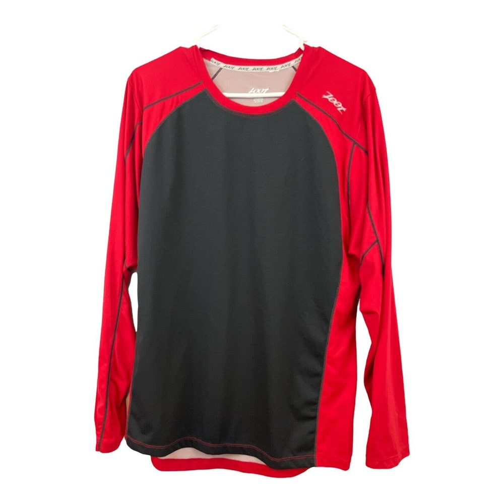 Zoot Red/Black Long Sleeve Cycling Shirt Large